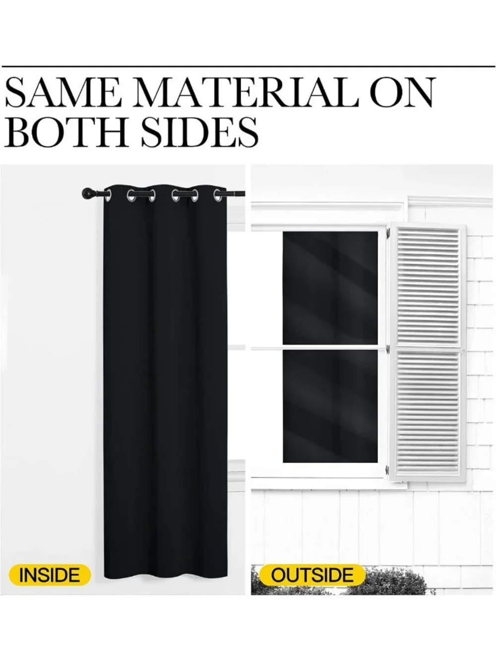 Elegant Blackout Curtains for Living Room, 55